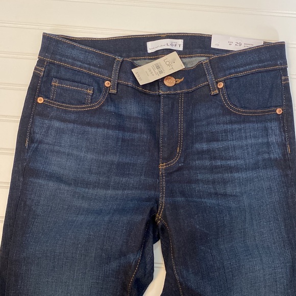 LOFT Made With Love Modern Straight Cuffed Jeans - Picture 8 of 11